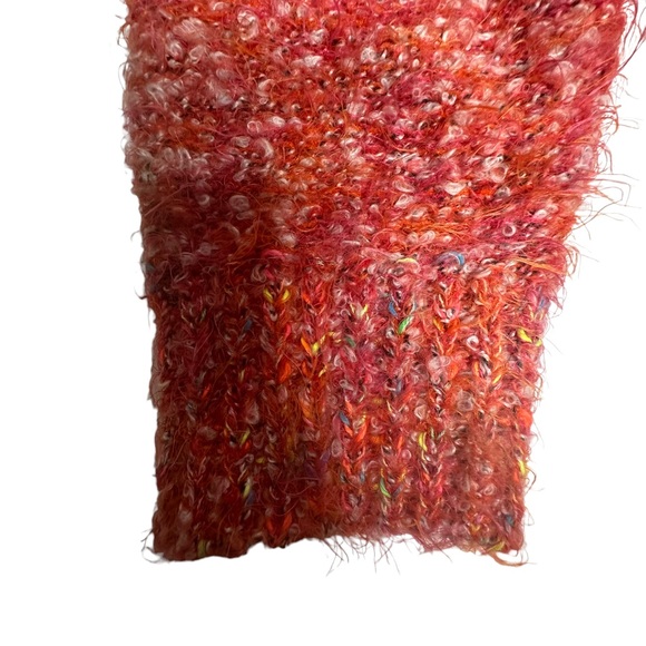 NWT Free People Stardust Marled Mock Neck Pullover Sweater in flame combo S - Picture 8 of 16